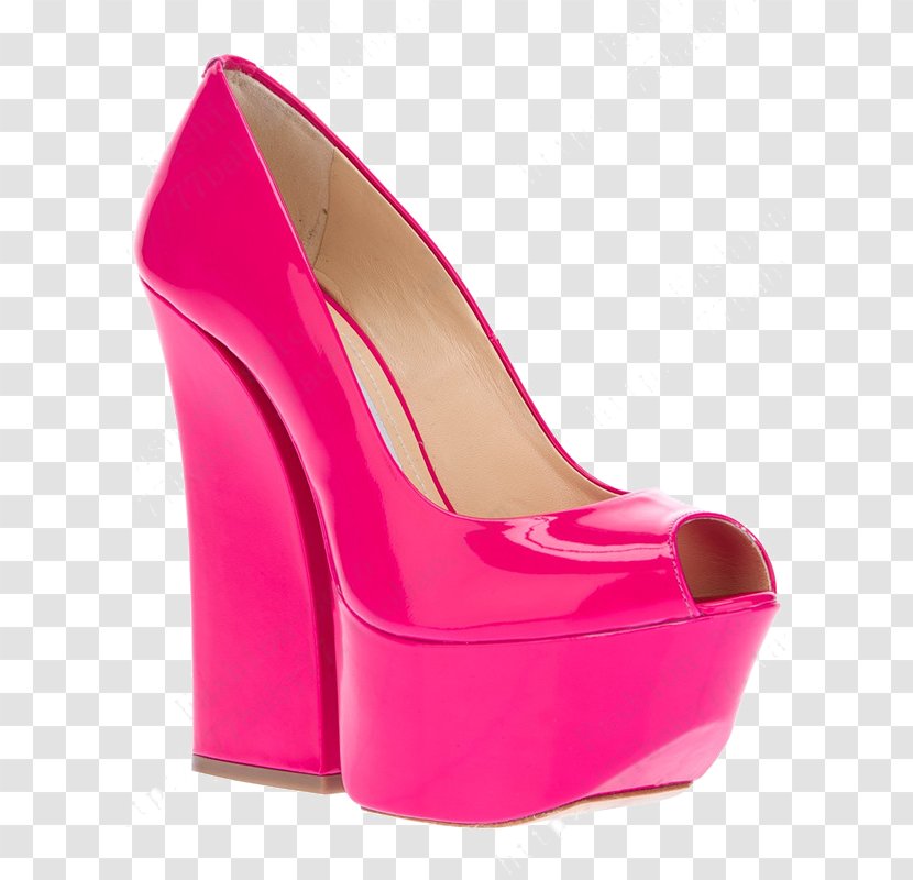 Pink Sandal High-heeled Footwear Court Shoe Platform - Magenta - Qian Ma Can Lorenz Rose Waterproof Heels Transparent PNG