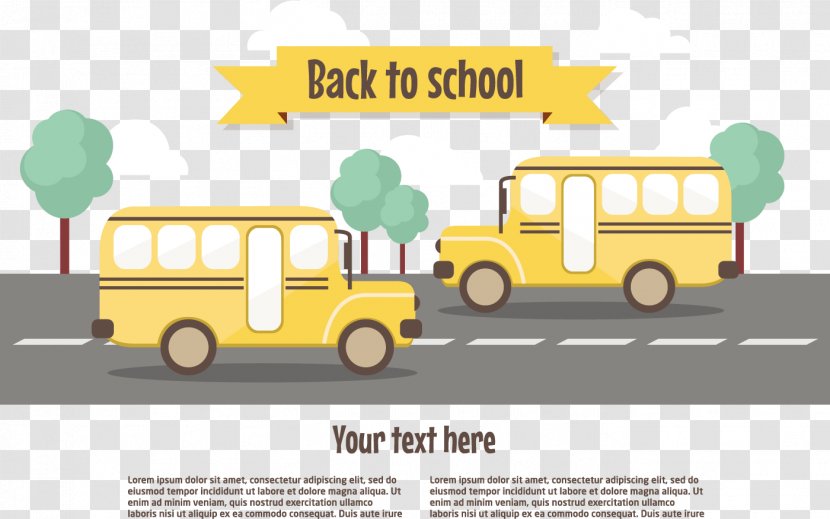 Detention Logo Illustration - Gratis - Vector School Bus Transparent PNG