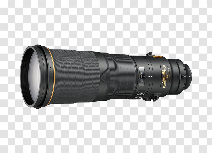 Nikon AF-S DX Nikkor 35mm F/1.8G Telephoto 500mm F/4.0 Lens - Autofocus - Camera Transparent PNG