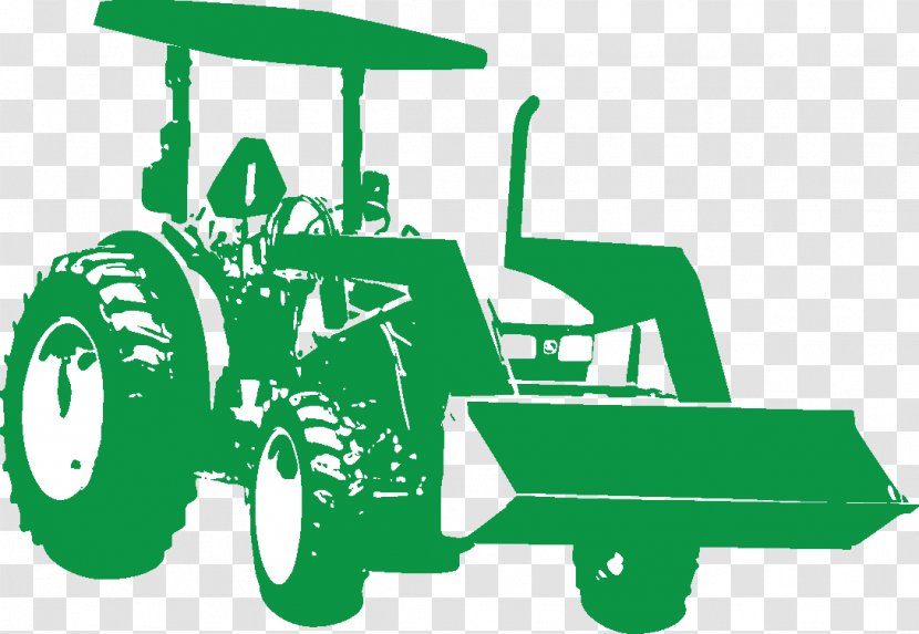 Green Tractor Farm Safety Motor Vehicle Transparent PNG