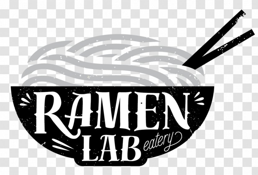 Logo Ramen Lab Brand Font - Black And White - Mad Transparent PNG