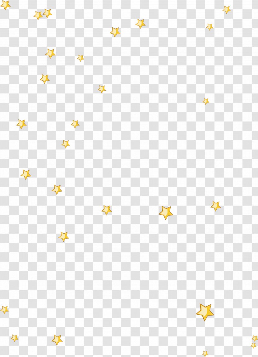 Yellow Area Sky Pattern - Text - Beautiful Star Transparent PNG