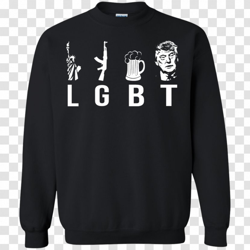 T-shirt Hoodie Sweater Bluza - Active Shirt - LGBT Trump Transparent PNG