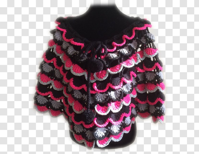 Fur Poncho Outerwear Sleeve Pink M - Woolen - Foto Jas Transparent PNG