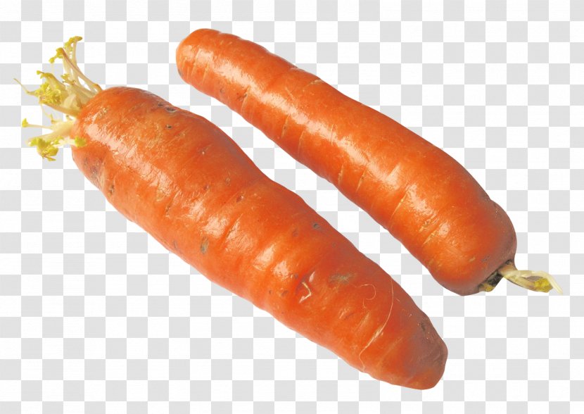 Bratwurst Thuringian Sausage Baby Carrot Knackwurst - Food - Carrots Half Transparent PNG