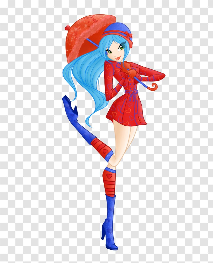 Costume Design Character Electric Blue - Fictional - Raincoat Transparent PNG