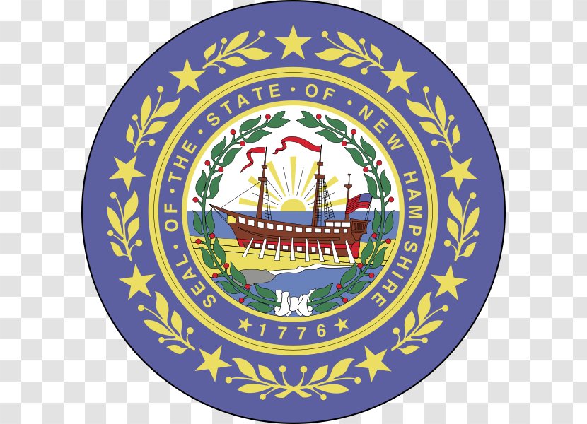 Flag And Seal Of New Hampshire State The United States Great - Emblem - Symbol Transparent PNG