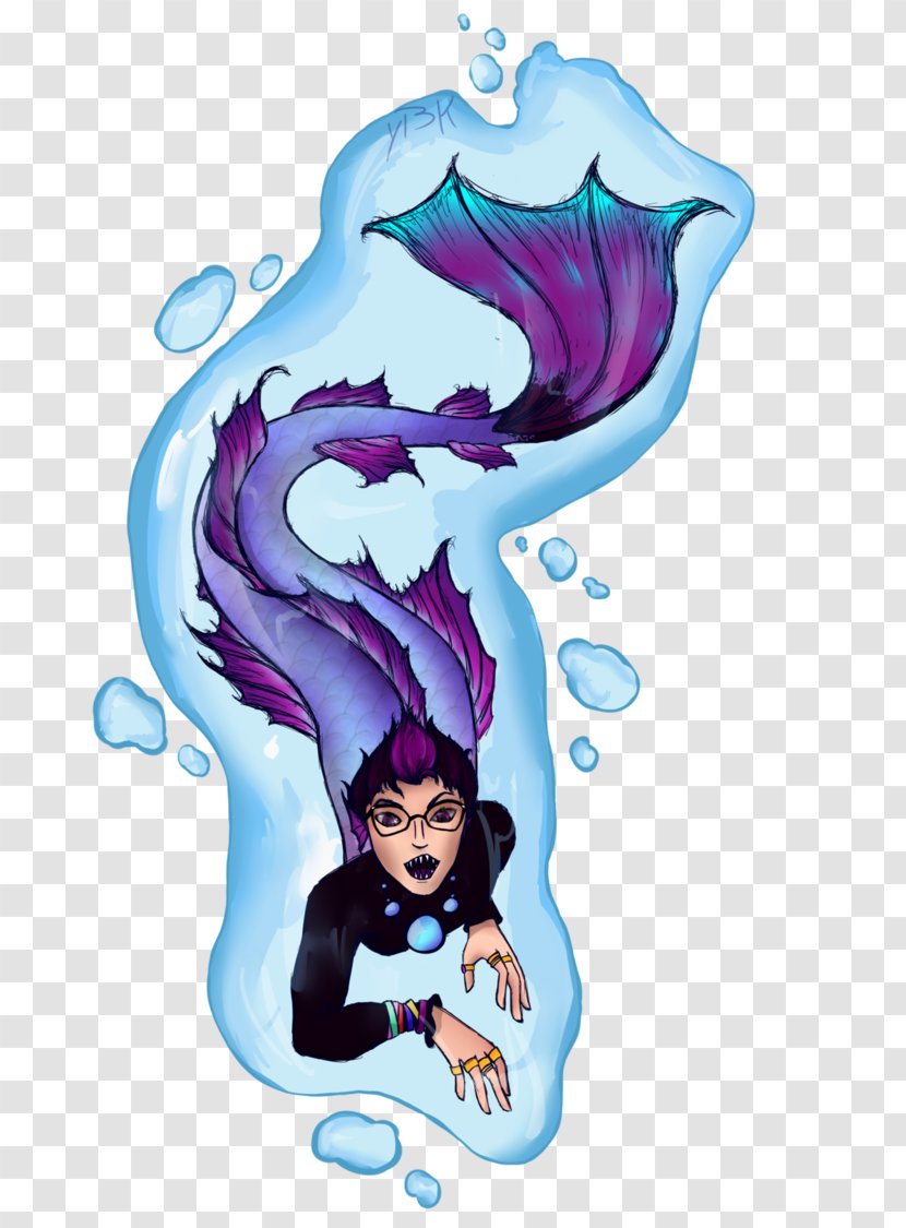 Cartoon Killer Kreations Purple Mermaid - Jade - Overbearing Transparent PNG