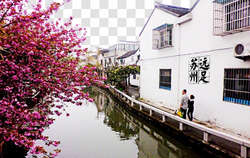 Pingjiang Road Suzhou Impression Jiangnan Liutu - Picture Transparent PNG