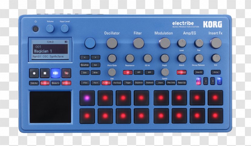Electribe Korg Sound Synthesizers Groovebox Sampler - Heart - Musical Instruments Transparent PNG