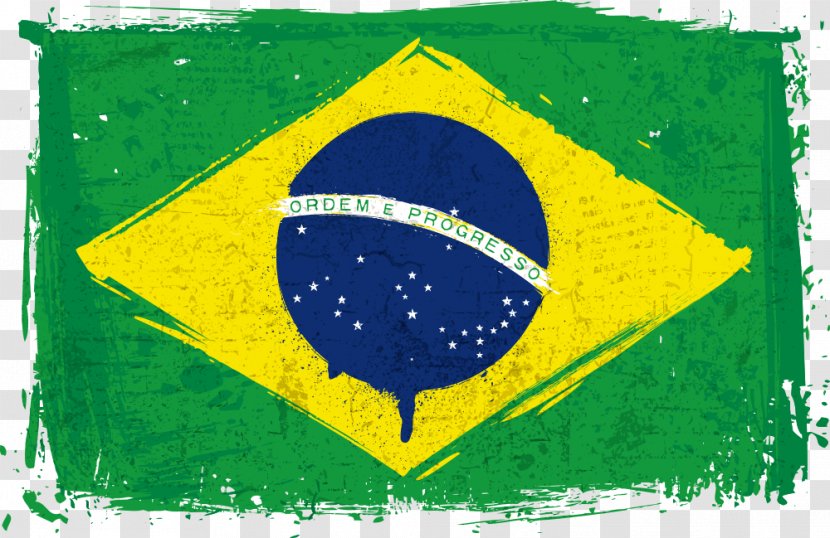 Flag Of Brazil National - Banner - Vector Transparent PNG