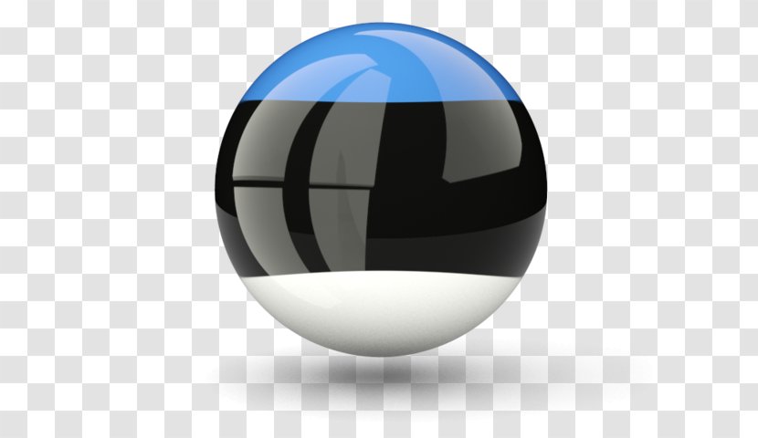 Flag Of Estonia - Spherical Earth Transparent PNG