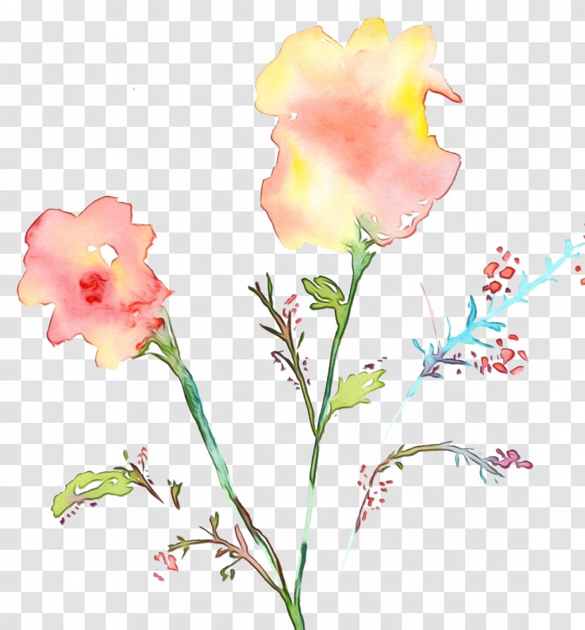 Flower Pink Watercolor Paint Cut Flowers Flowering Plant - Snapdragon - Pedicel Transparent PNG