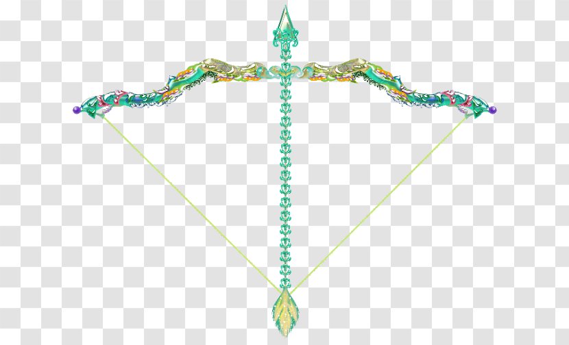 Bow And Arrow Fantasy Necklace Bead - Turquoise - Fashion Accessory Transparent PNG