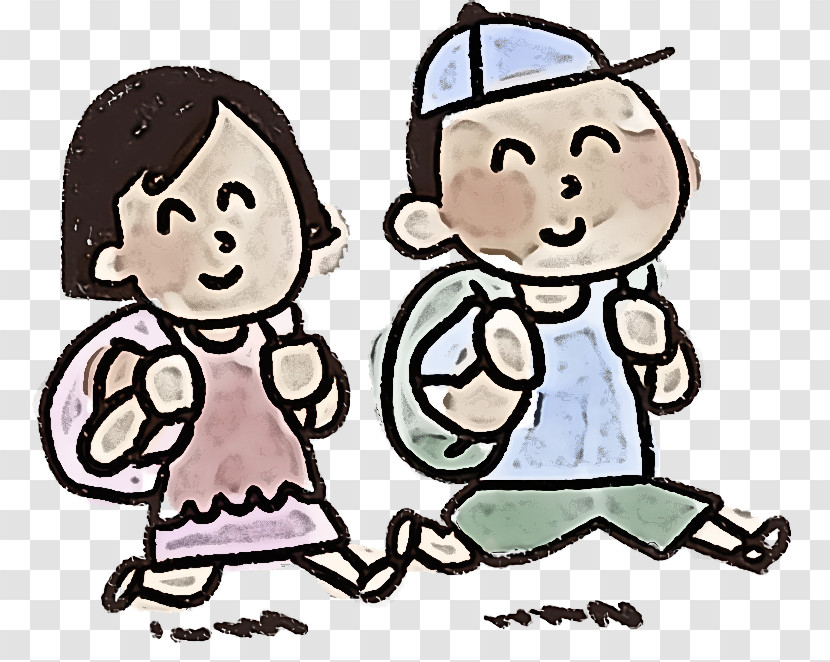 Cartoon Cheek Line Art Child Pleased Transparent PNG