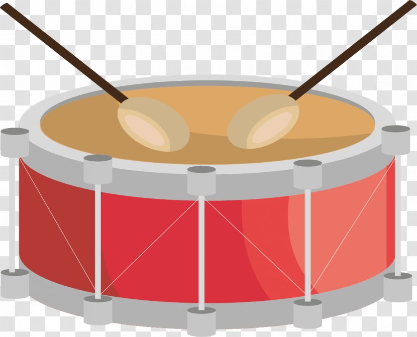 Snare Drum Drums - Jazz - Hand-painted Red Transparent PNG
