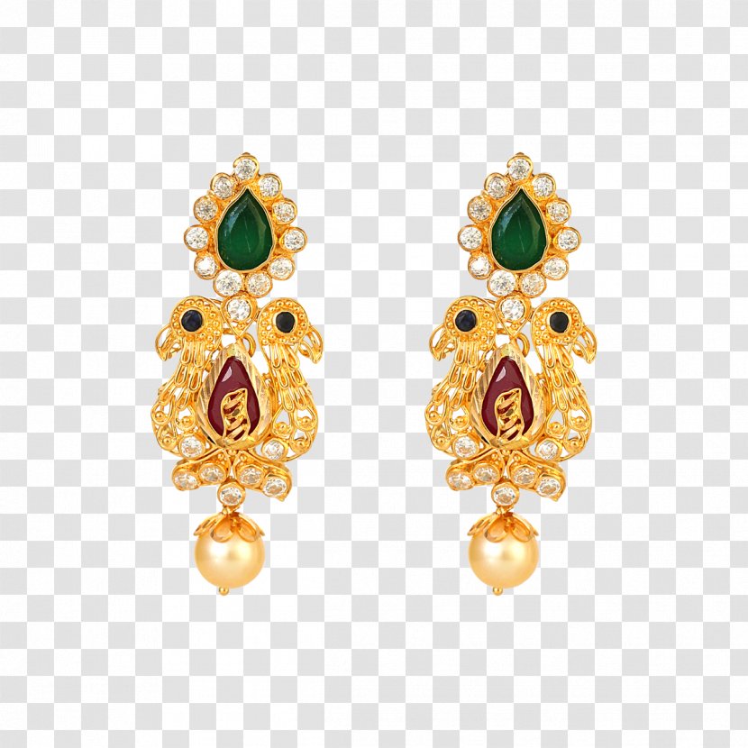 Earring Lalithaa Jewellery Gold Necklace - Clothing Accessories - Jwellery Transparent PNG
