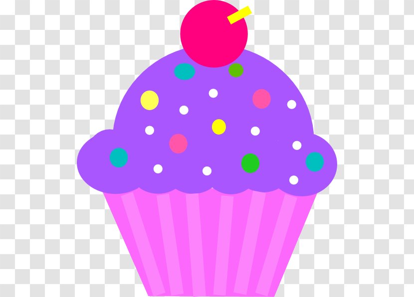 Mini Cupcakes Birthday Cake Clip Art - Purple - Sprinkles Transparent PNG