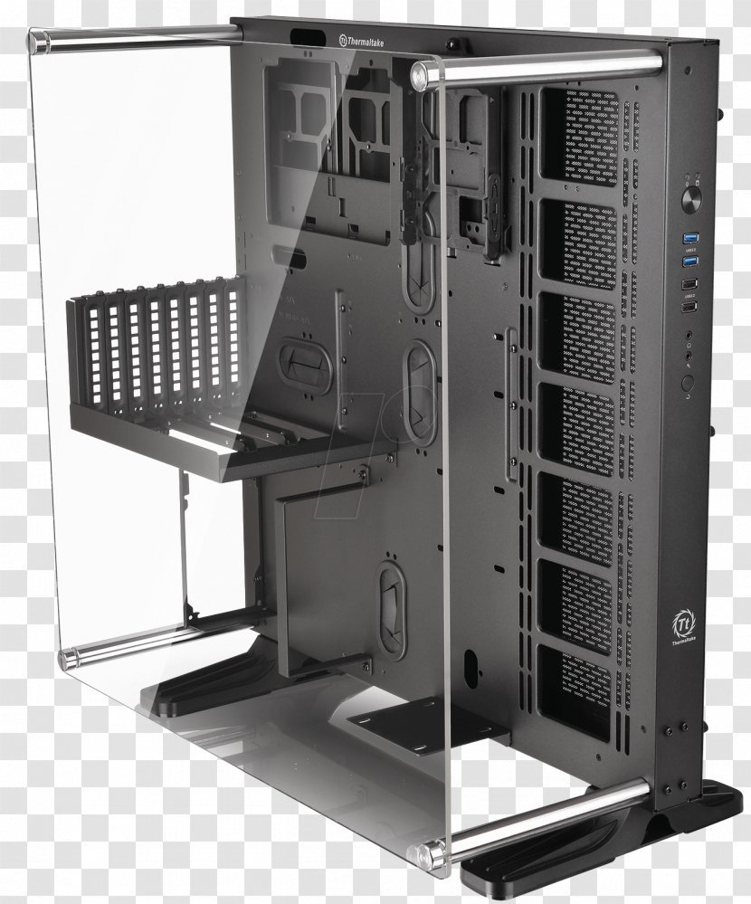 Computer Cases & Housings Thermaltake Commander MS-I Power Supply Unit ATX - Personal - Case Closed Transparent PNG