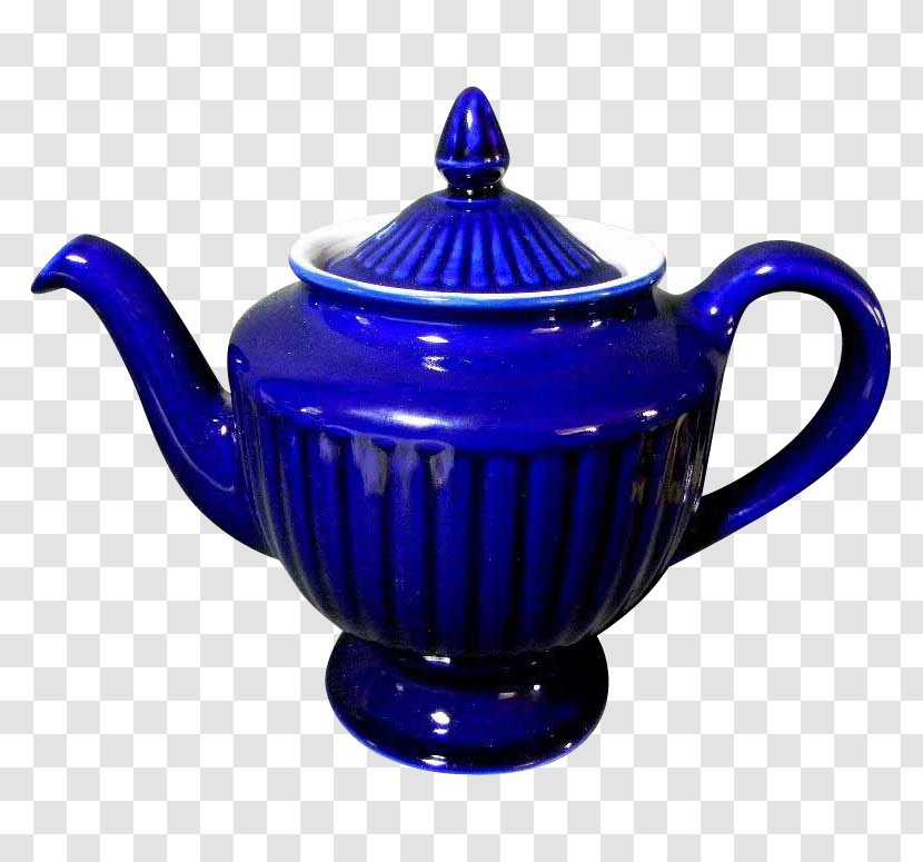 Teapot Kettle Cobalt Blue Ceramic - Purple Transparent PNG