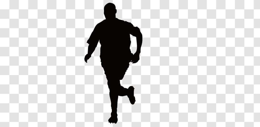 Sport Sticker - Black - Running Man Silhouette Transparent PNG