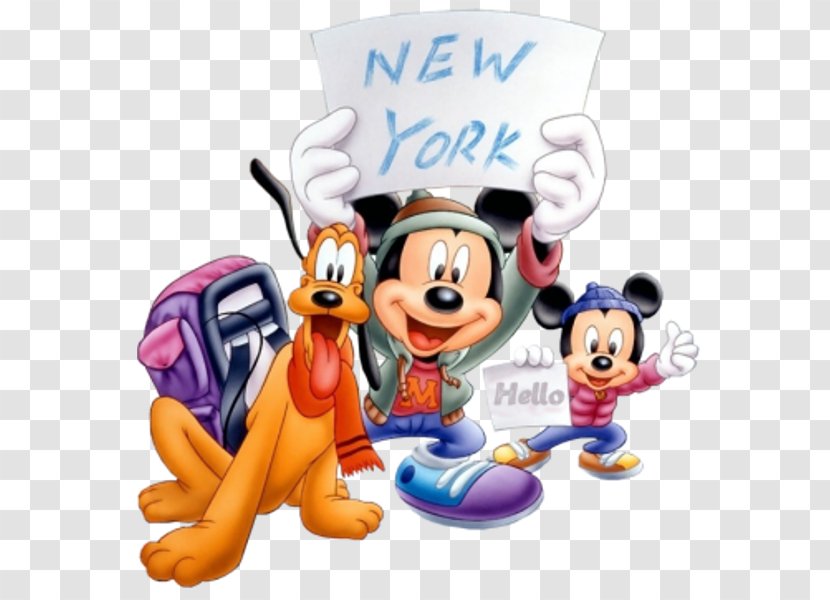 Mickey Mouse Minnie Goofy Disney Magical World - Play - I Love New York Transparent PNG