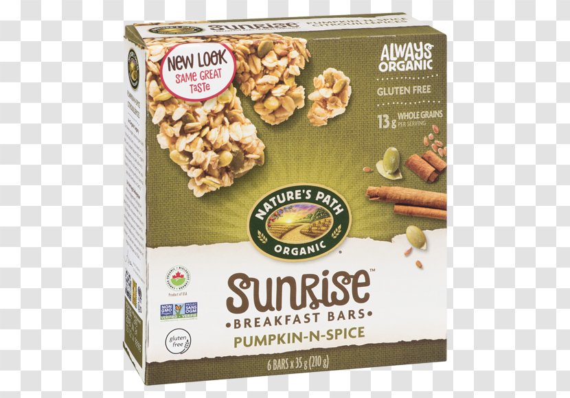 Breakfast Cereal Organic Food Nature's Path Dessert Bar - Vegetarian Transparent PNG