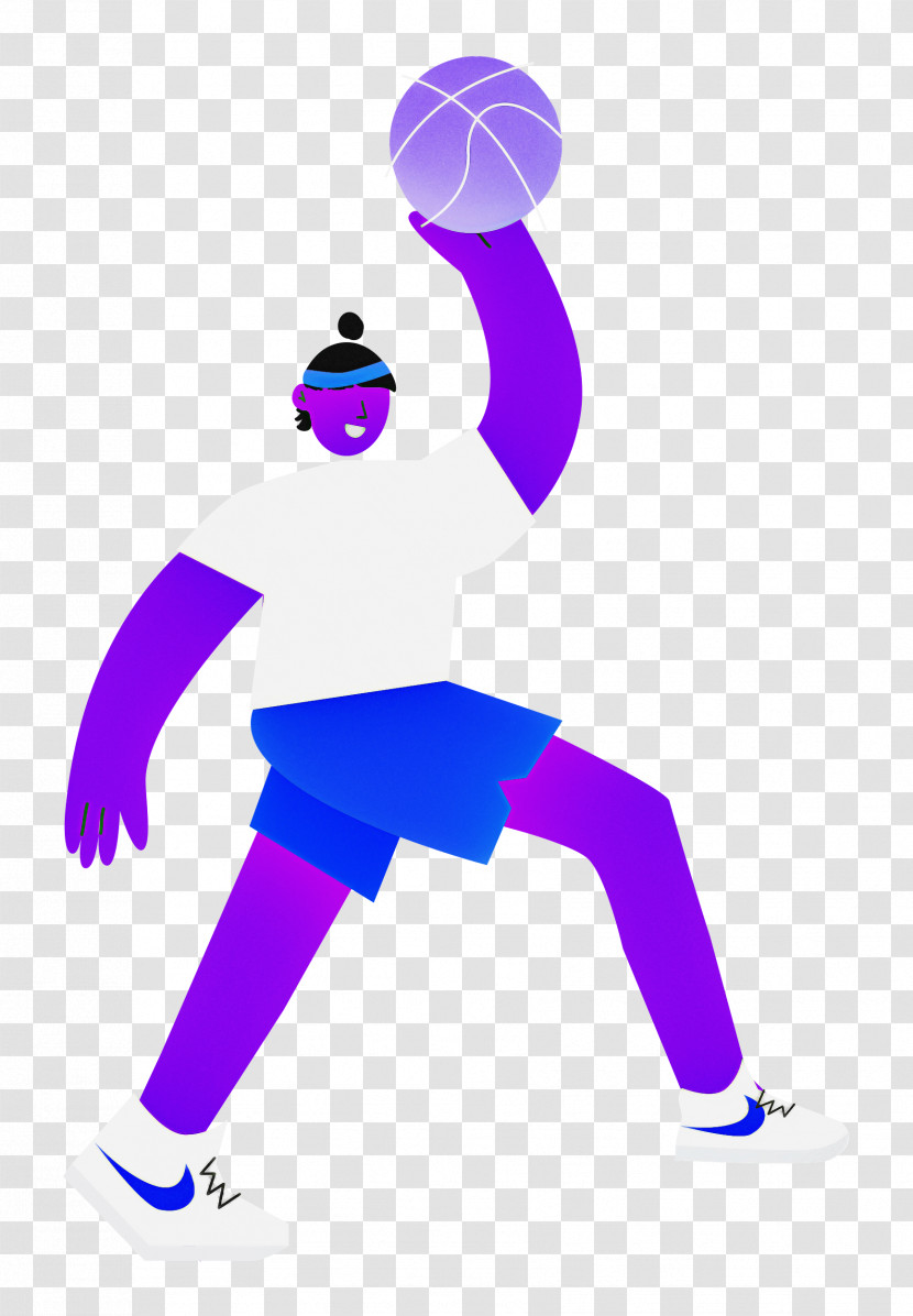 Playing Basketball Sports Transparent PNG