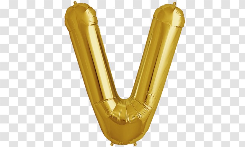 Mylar Balloon Letter Party BoPET - Metal - Gold Transparent PNG