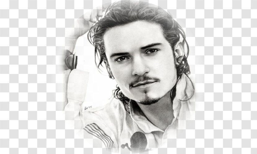 Orlando Bloom Drawing Pencil Portrait Sketch - Photography Transparent PNG
