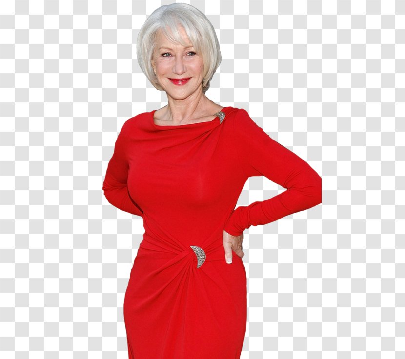 Helen Mirren The Debt Red Dress Shoulder - Jessica Chastain Transparent PNG