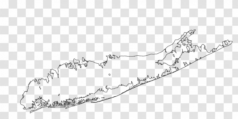 Long Island City Blank Map Road - Arm Transparent PNG