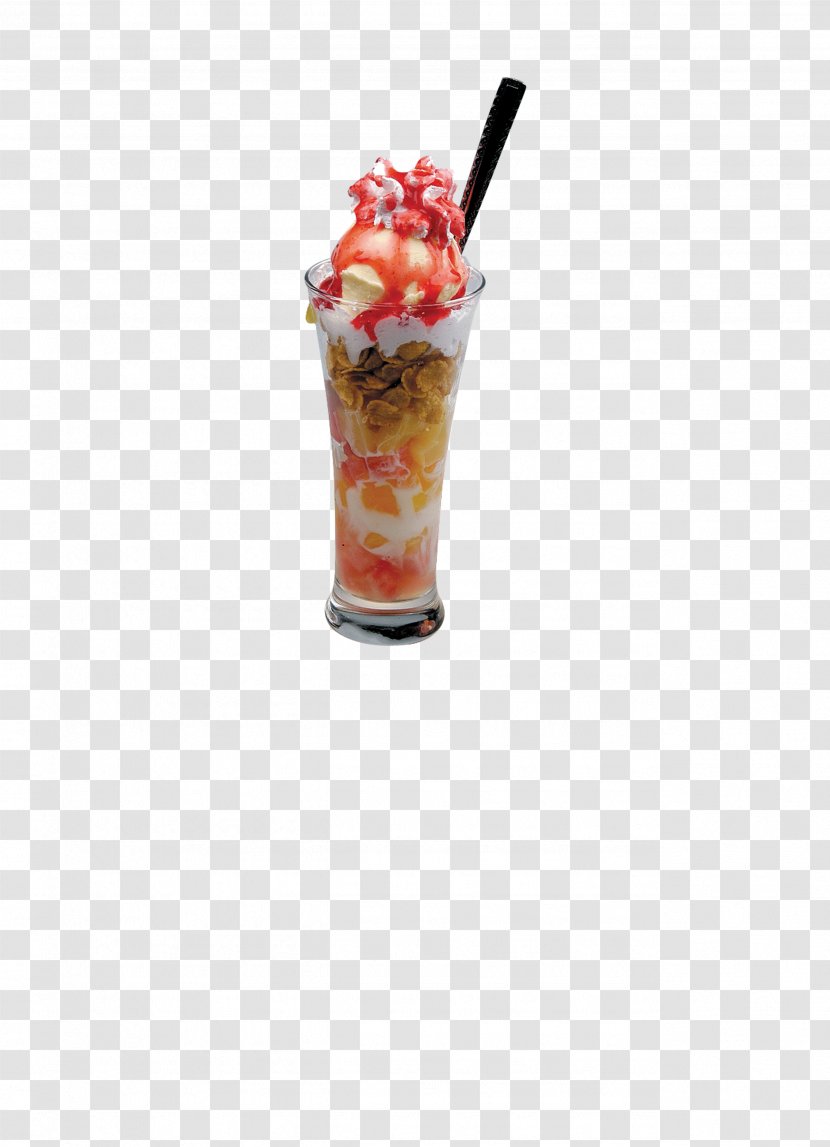 Ice Cream Knickerbocker Glory Bubble Tea Parfait - Fruit Transparent PNG
