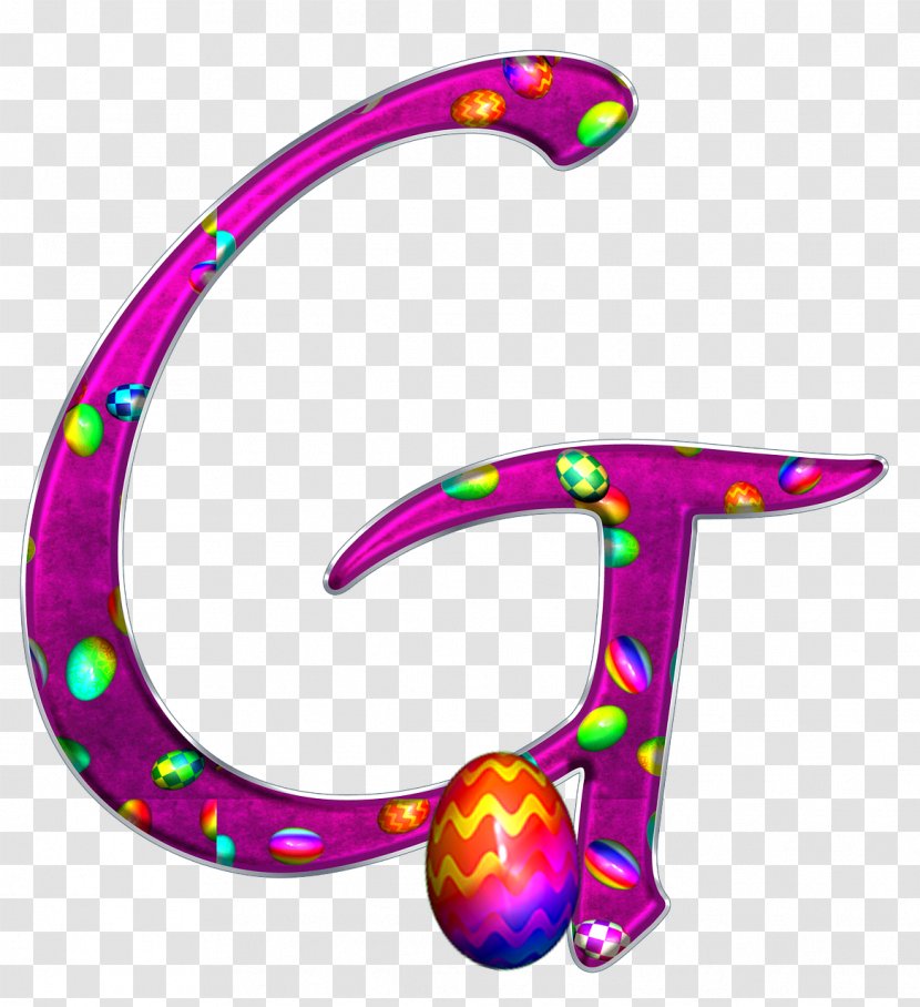 Alphabet Font Easter Jewellery - ALFABET Transparent PNG
