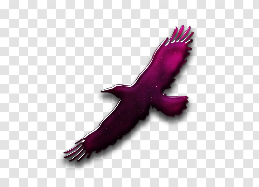 Wing Bird Symbol - Magenta Transparent PNG