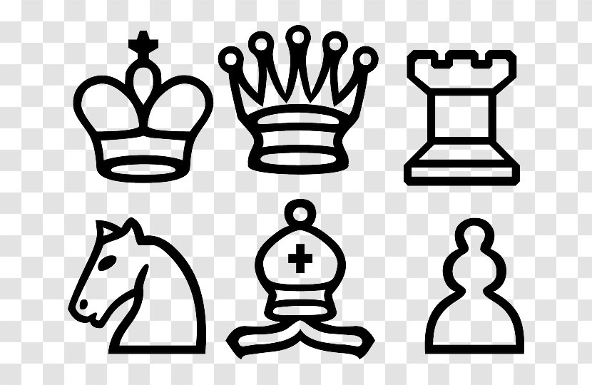 Chess Piece Chessboard Queen Rook - White And Black In Transparent PNG
