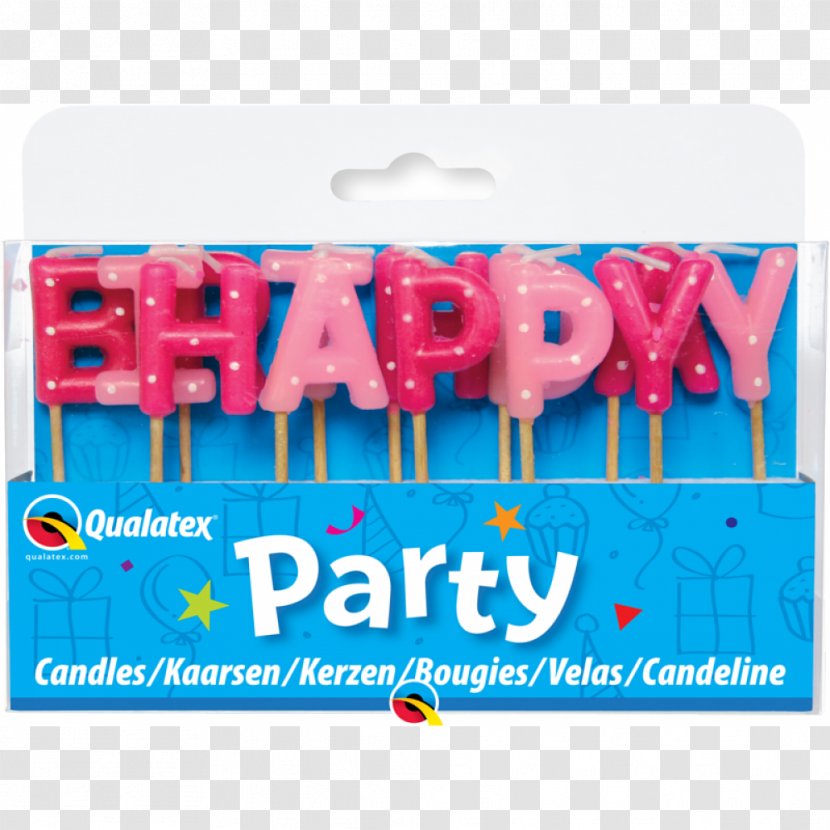 Happy Birthday Candle Pink Party Transparent PNG