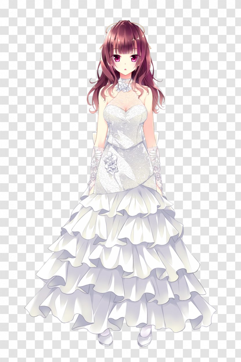 Gown Formal Wear Wedding Dress Bishōjo Game Character - Flower - Tree Transparent PNG