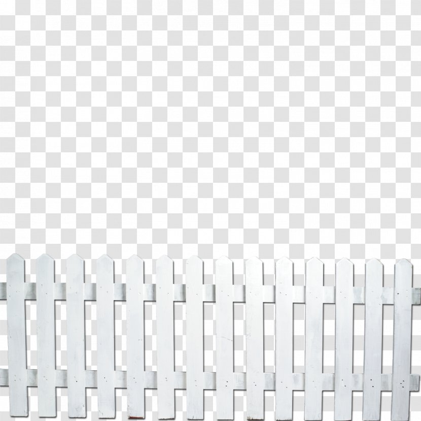 White Fence Computer File - Black And Transparent PNG