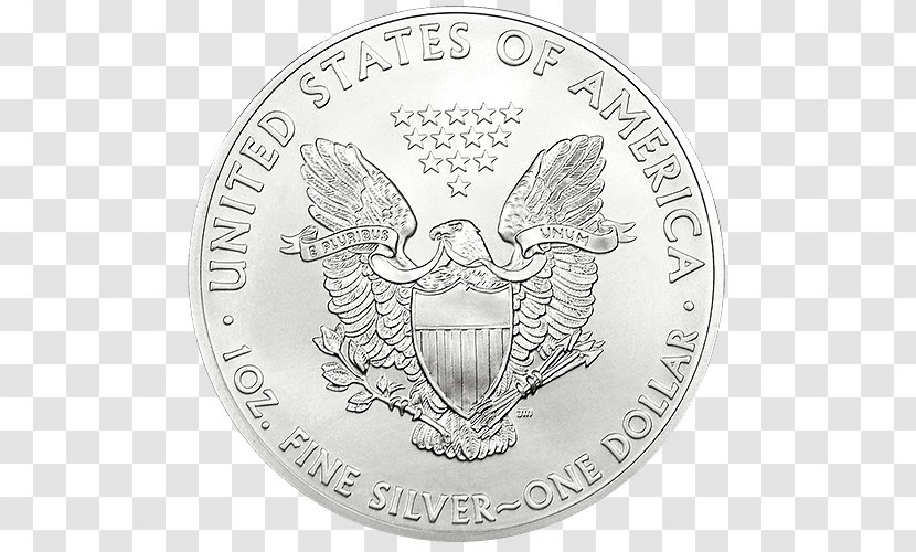 Bullion Coin American Silver Eagle - Currency - Dollar Eucalyptus Transparent PNG