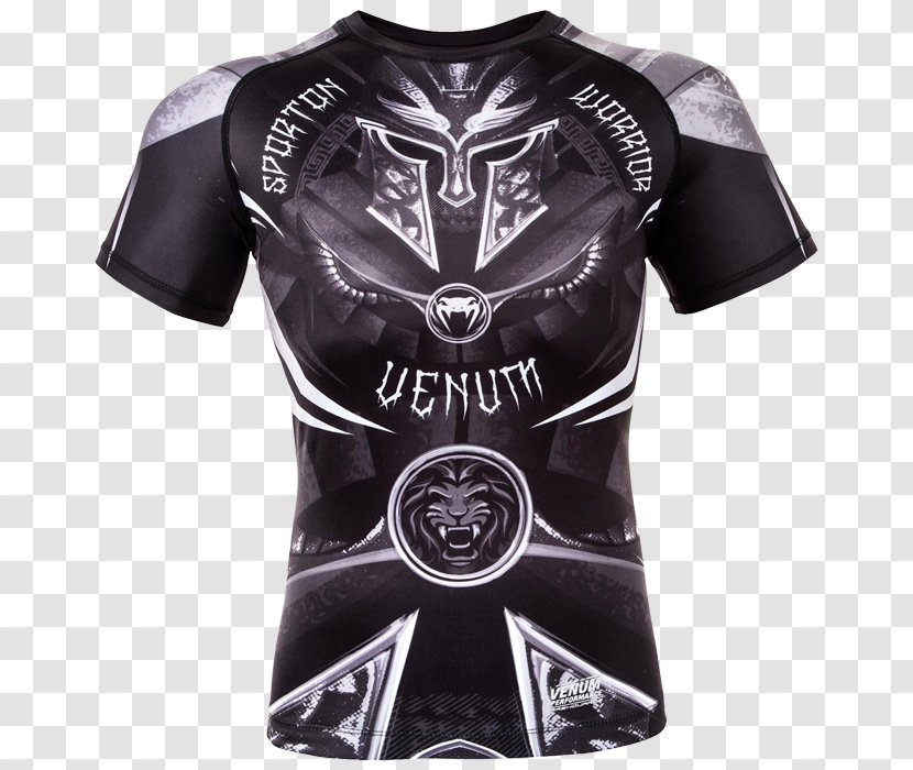 T-shirt Rash Guard Venum Boxing Sleeve - Black Transparent PNG