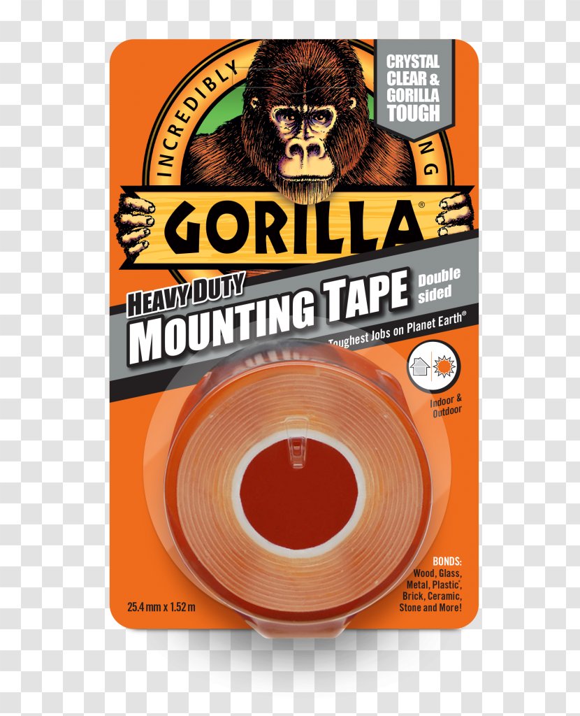 Adhesive Tape Gorilla Glue Double-sided - Construction - Two Strips Transparent PNG