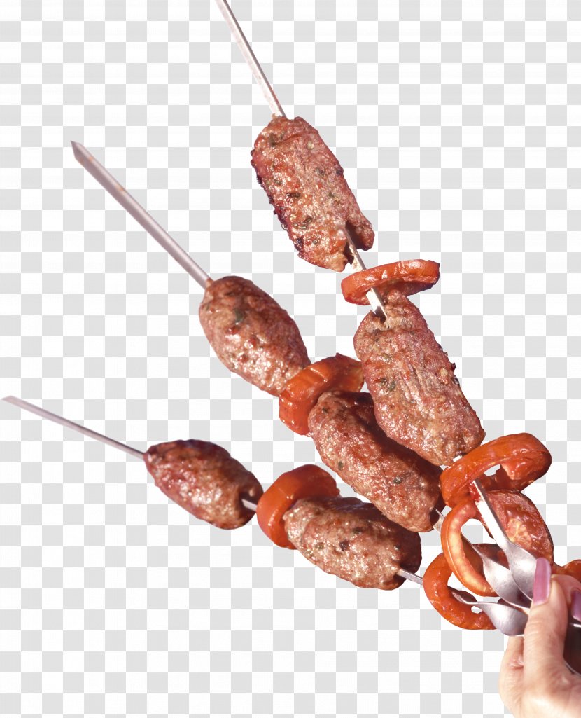 Kebab Shashlik Barbecue Grill Mettwurst Brochette - Soppressata - Barbeque Transparent PNG