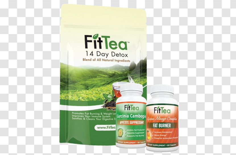Green Tea Weight Loss Detoxification FitTea - Fat Emulsification - 14 Day DetoxTea Transparent PNG