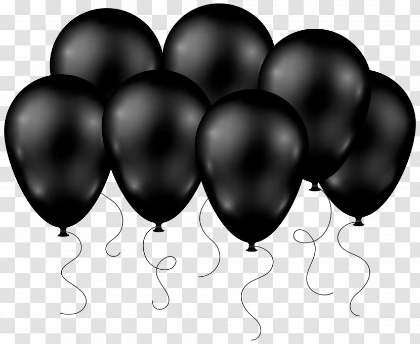 Balloon Clip Art - Black And White - Balloons Transparent Image Transparent PNG