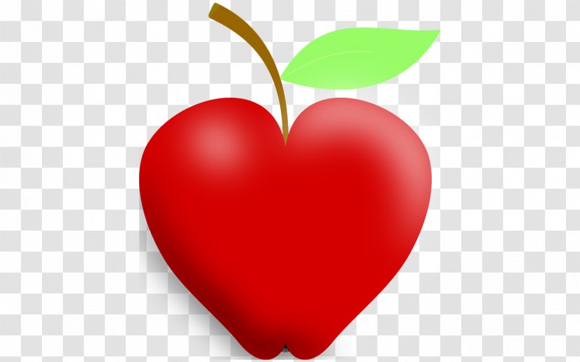 Valentine's Day Love My Life Apple Heart - Valentines - Apel Akrilik Transparent PNG