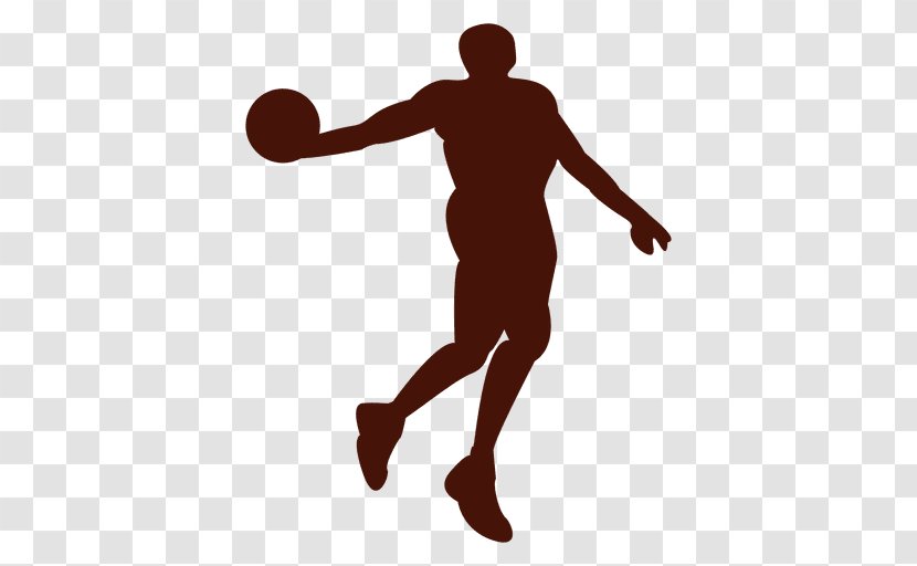 Silhouette Athlete Basketball Sport - Knee - Player Transparent PNG