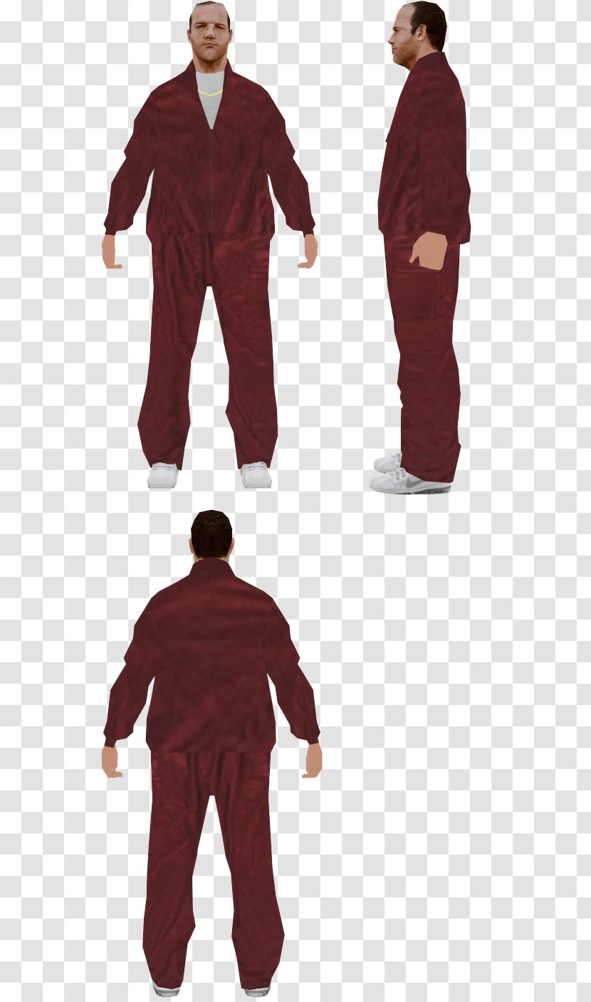 Tracksuit Grand Theft Auto: San Andreas Multiplayer Mod - Maroon Transparent PNG