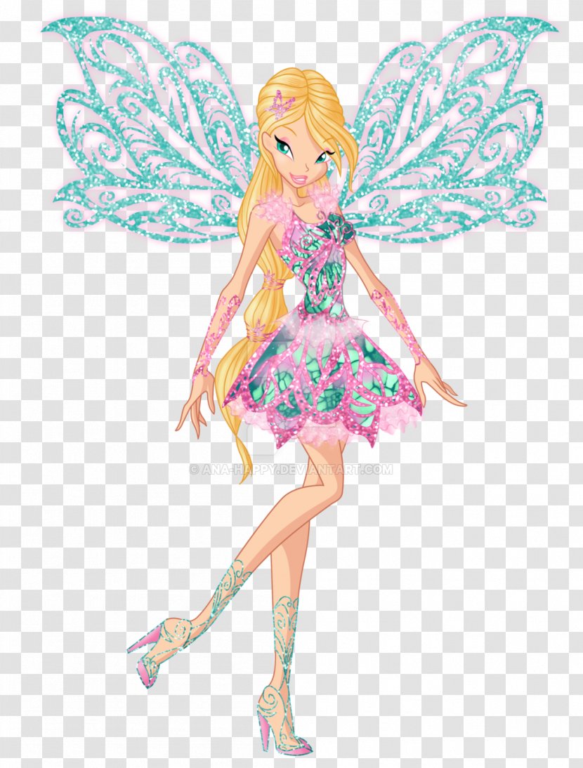 Bloom Tecna Flora The Trix Drawing - Costume Design - Pink Glitter Transparent PNG