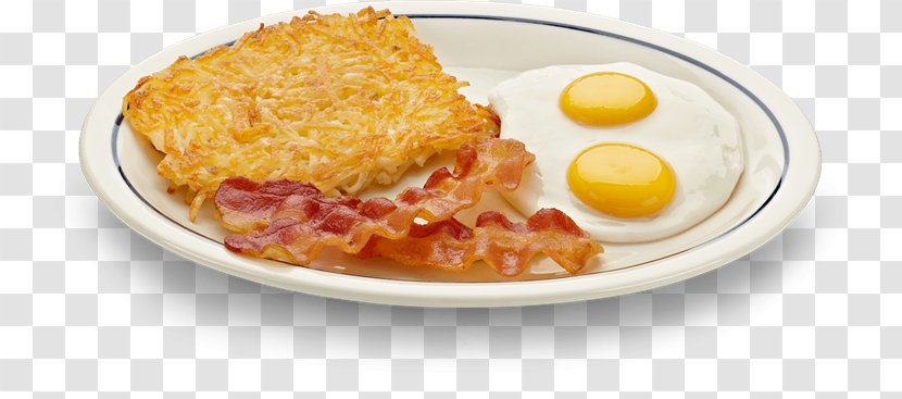 Breakfast Hash Browns Pancake Chicken Fried Steak Crêpe - Bacon And Eggs Transparent PNG